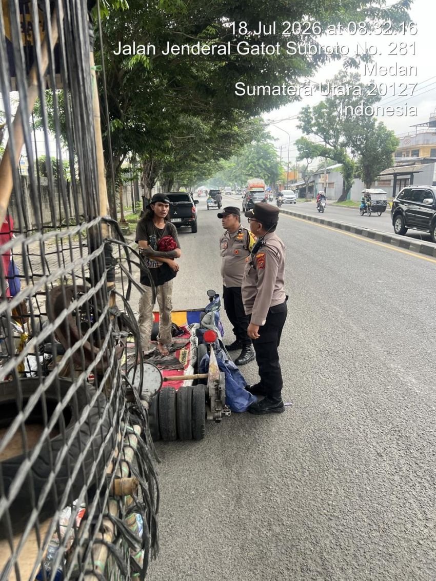 Kanit Samapta Polsek Sunggal Edukasi Anak Punk