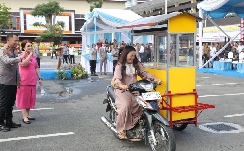 HUT Ke-80 Bhayangkara, 174 Personel Polrestabes Medan Naik Pangkat