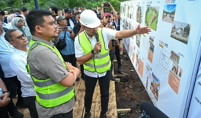 Bobby Nasution Mulai Bangun SMKN 1 Gido, Relokasi Sekolah Langganan Banjir ke Lokasi yang Lebih Layak