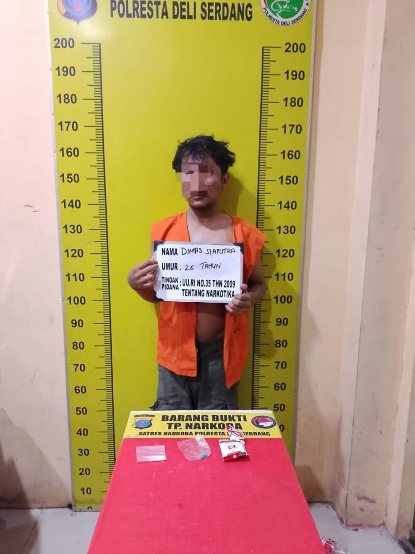 Pemilik Narkiba dibekuk Satresnarkoba Polresta Deli Serdang di Pagar Merbau