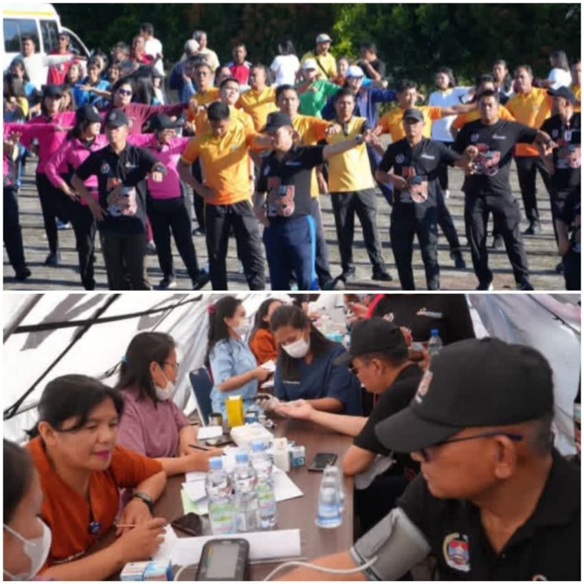 Senam Massal dan Cek Kesehatan Gratis Sambut HUT Ke-23 Kabupaten Humbang Hasundutan