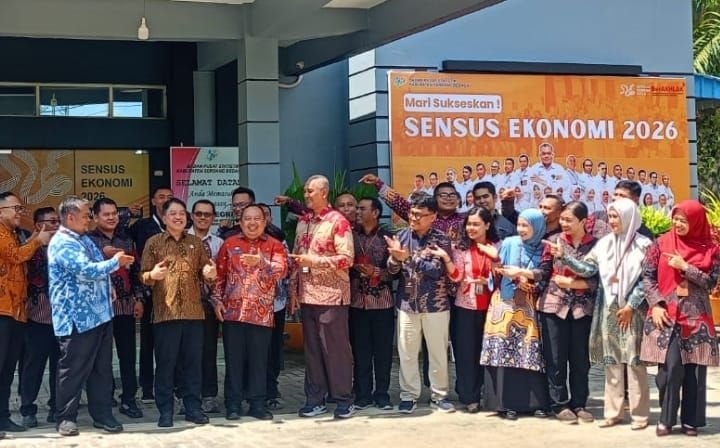 Kunjungi Sergai, Wakil Kepala BPS RI Sebut Pelaksanaan Sensus Ekonomi Baik