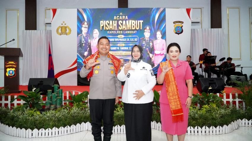 Plt. Bupati Tiorita Perkuat Sinergi Pemkab dan Polres Langkat Di Momen Pisah Sambut Kapolres