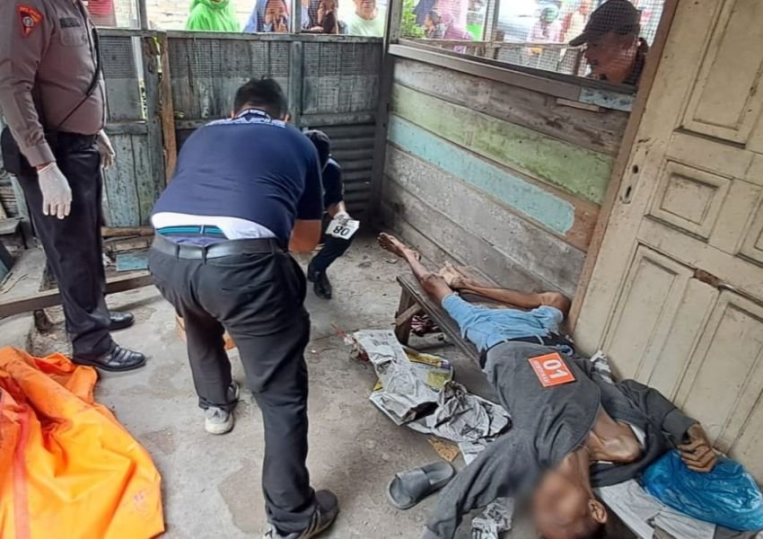 Polres Tebing Tinggi Evakuasi Penemuan Mayat di Simpang Medan