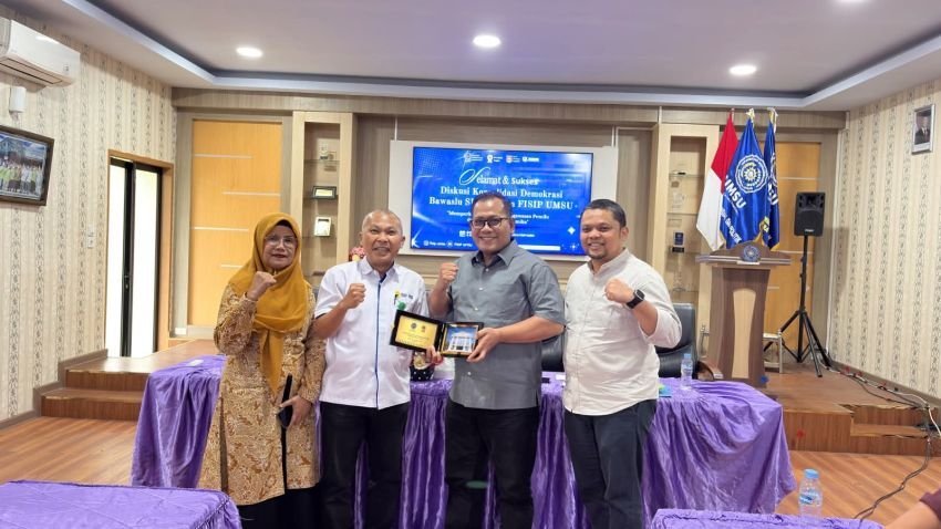 Bawaslu Sumut dan FISIP UMSU Diskusi Konsolidasi Demokrasi