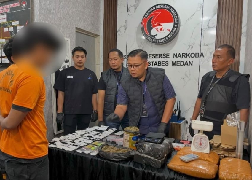 Modus Kirim Paket Jasa Ekspedisi, Polrestabes Medan Gulung Bandar Narkoba Lintas Pulau