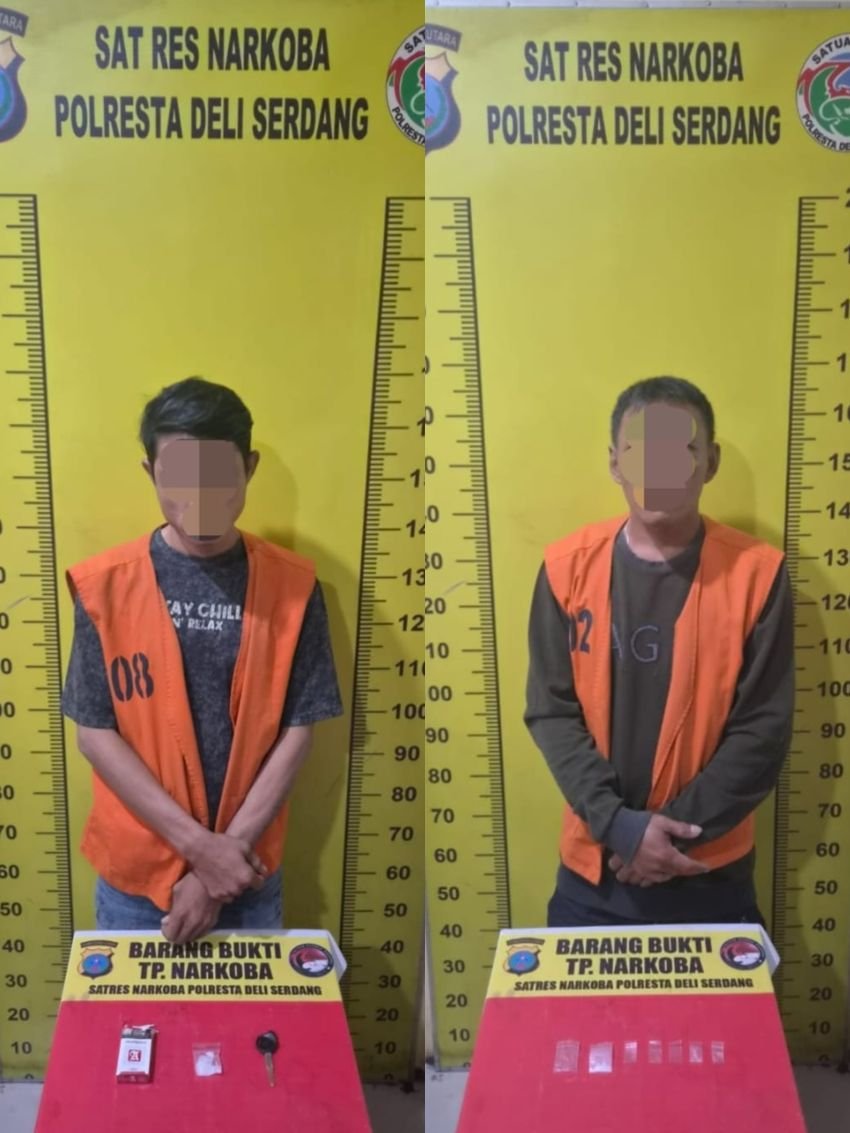 Polresta Deli Serdang Amankan Dua Pengguna Narkoba