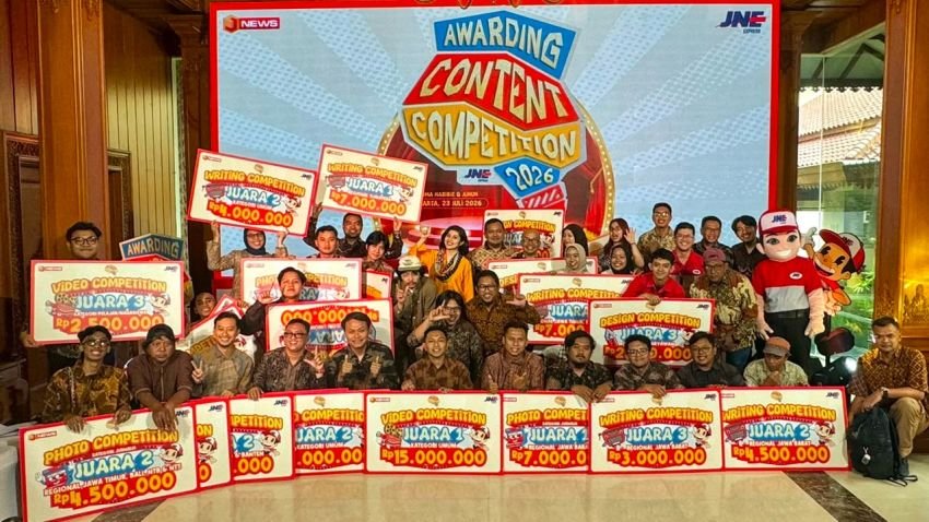 JNE Anugerahkan Pemenang Content Competition 2026, Wadah Kreativitas Anak Bangsa