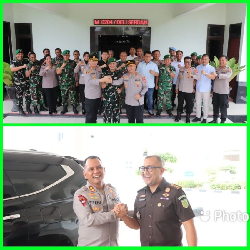 Kapolres Sergai Kunjungi Kodim 0204/DS dan Kejari
