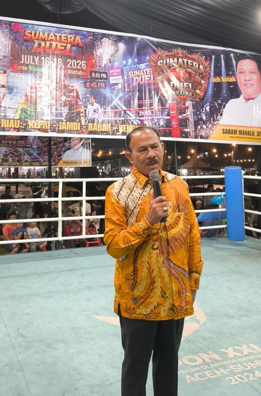 Anggota DPR RI Maruli Siahaan Hadiri Perhelatan Tinju Terbesar se Sumatera Utara