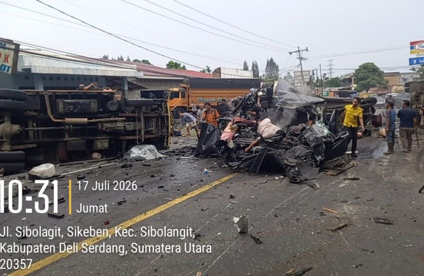 Kecelakaan Beruntun di Bandar Baru : Empat Korban Meninggal Dunia