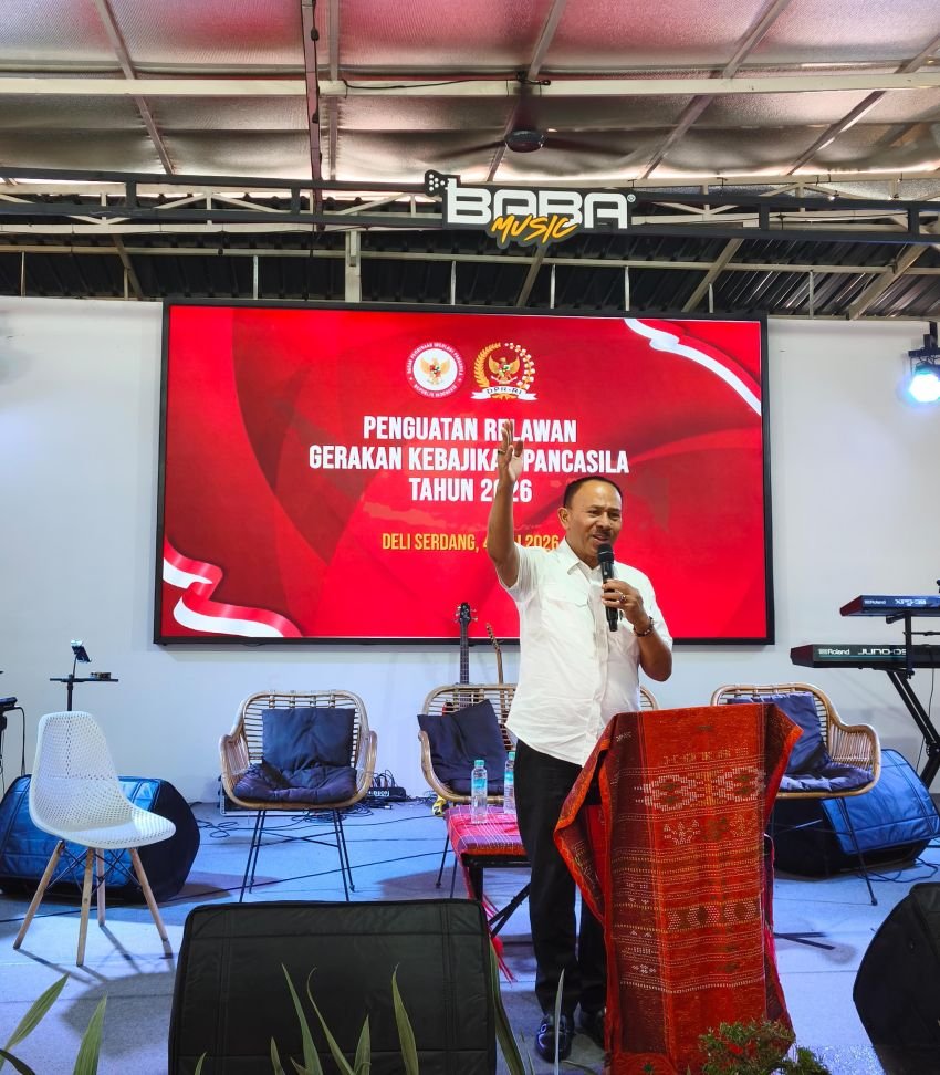 Relawan Gerakan Kebajikan Pancasila 2026 Digelar di Deli Serdang, Maruli Siahaan Tekankan Pentingnya Pengamalan Pancasila dalam Kehidupan Masyarakat