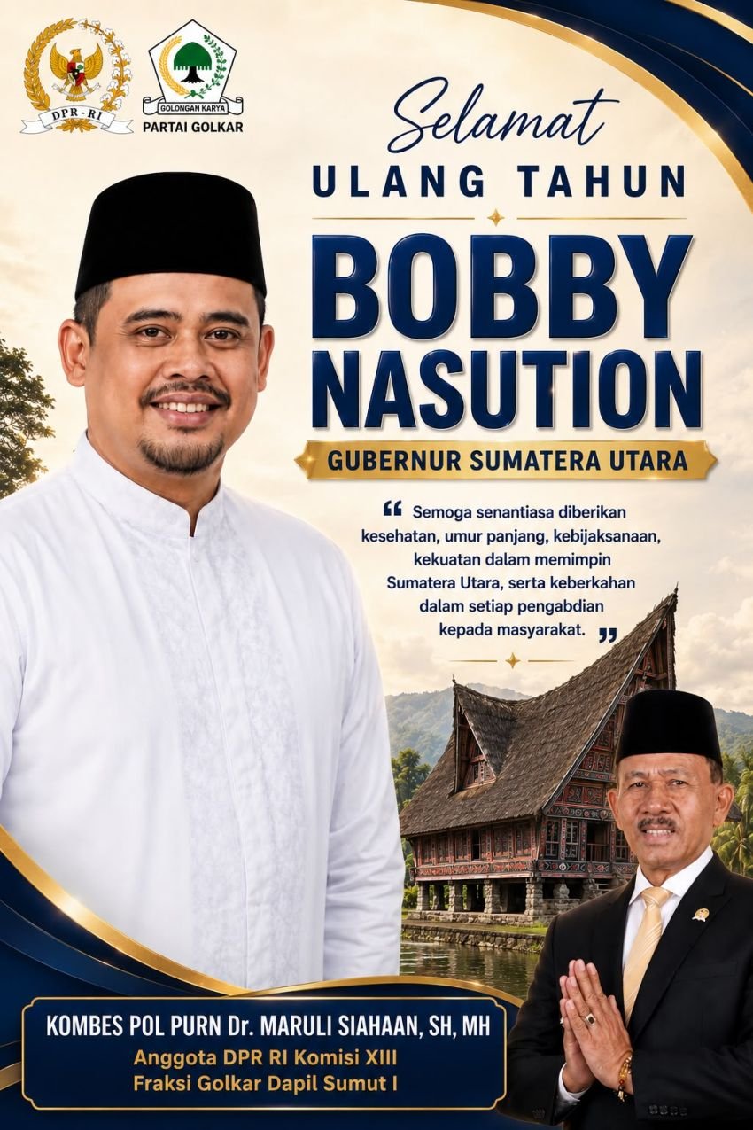 Maruli Siahaan Ucapkan Selamat Ulang Tahun Bobby Nasution, Restorasi Untuk Masyarakat Sumut Berkah