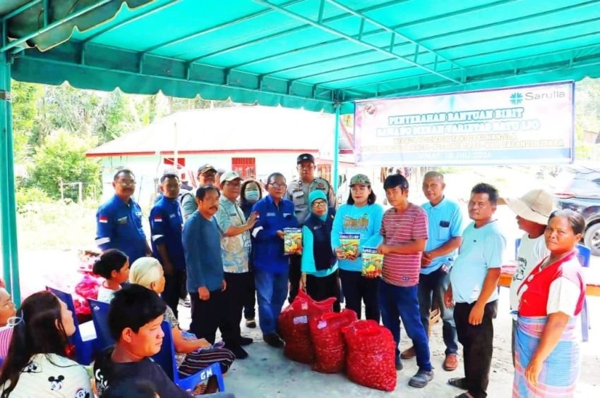 SOL Kembali Salurkan 1,8 Ton Bibit Bawang Merah di Kecamatan Pahae Jae