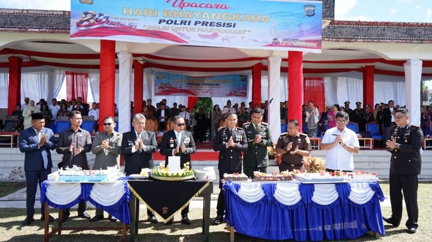 Perayaan HUT Bhayangkara Ke 80 Meriah, Kapolres Taput Bertugas di Poldasu