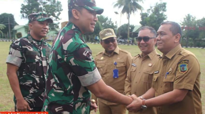 Sekda Padang Lawas Hadiri Kunjungan Kerja Panglima Kodam I/Bukit Barisan Ke Markas Komando Distrik Militer (MAKODIM) 0212/Tapanuli Selatan