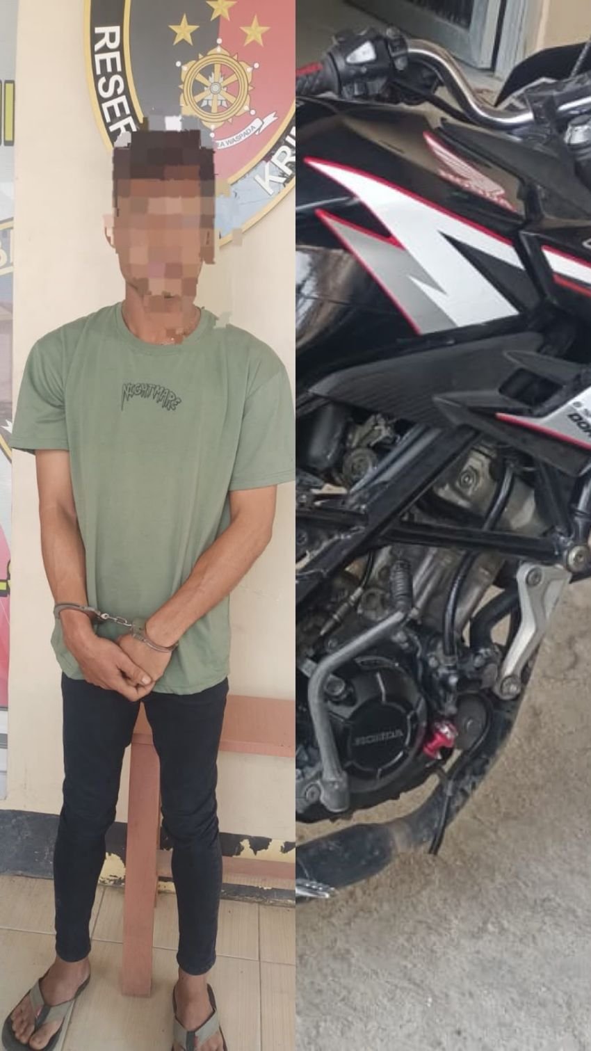 Diduga Sebagai Penadah Polsek Medang Deras Ciduk Warga Tebing Tinggi Satu Unit Honda CBR 150 Berhasil Diamankan