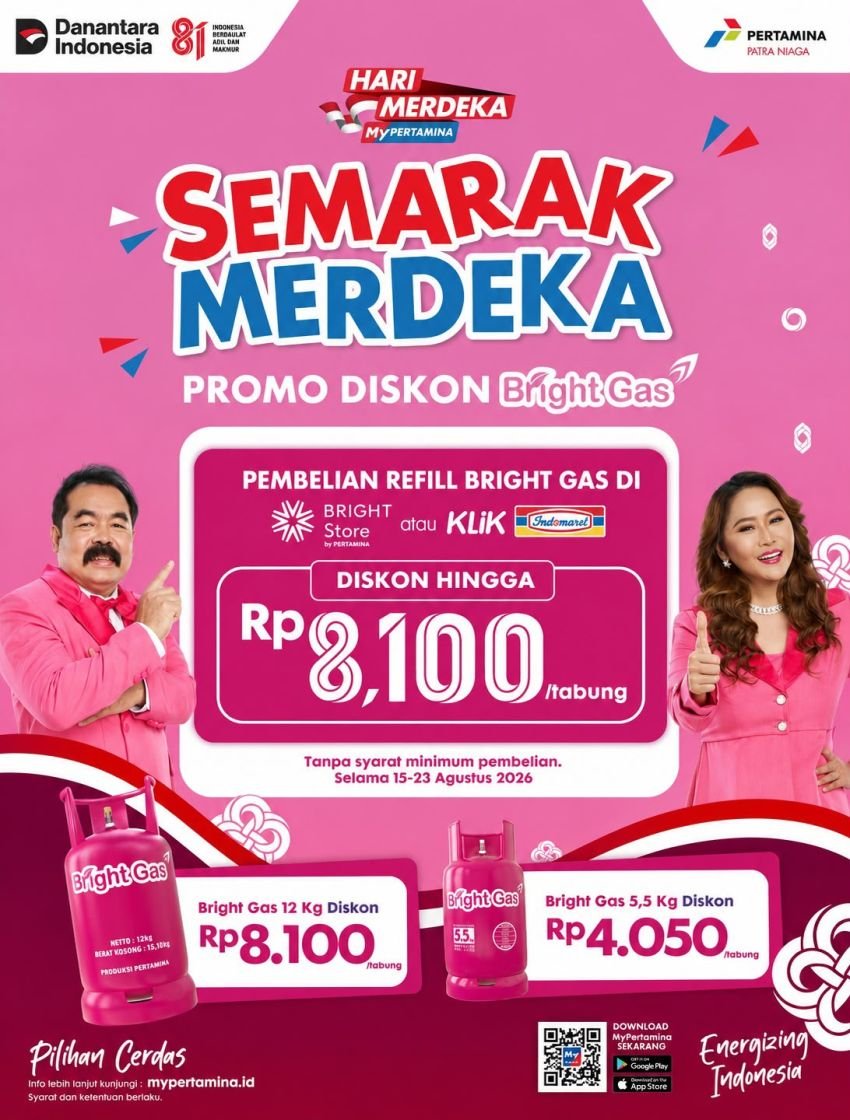 Pertamina Sumbagut Hadirkan Promo Bright Gas Semarak Merdeka