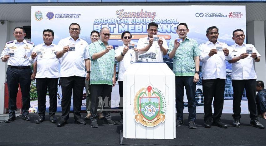 Gubsu Bobby Luncurkan BRT Mebidang, Siapkan Transportasi Terintegrasi dan Sekali Bayar