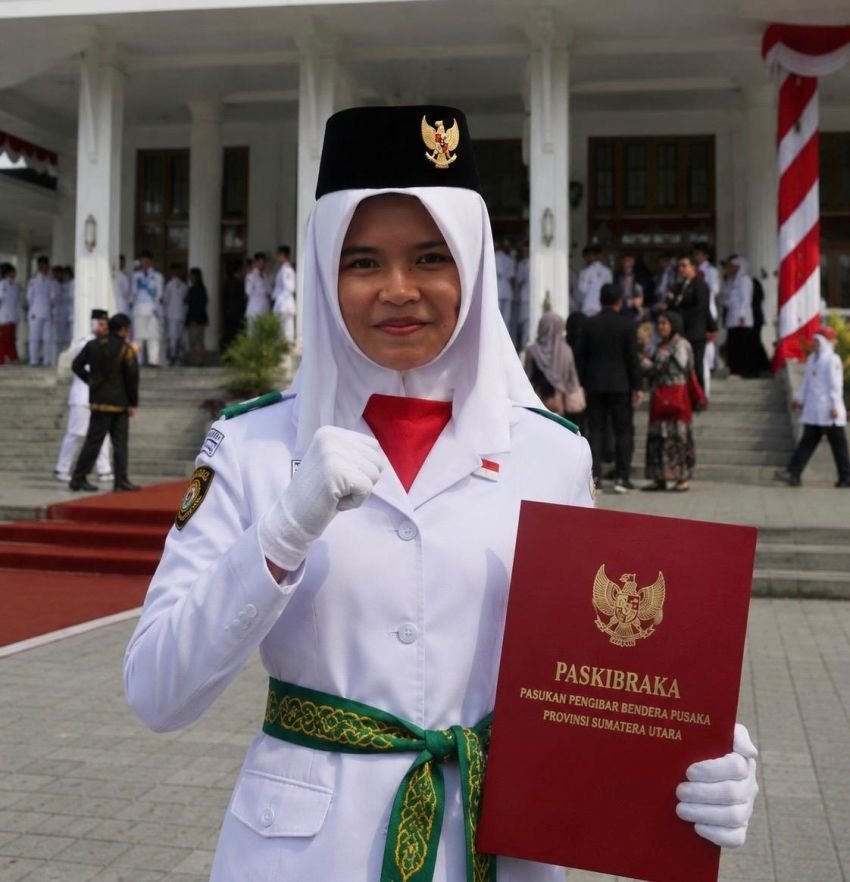 Kisah Inspiratif Raja Annisa, Siswi MAN Tanjungbalai Tembus Paskibraka Provinsi Sumut 2026