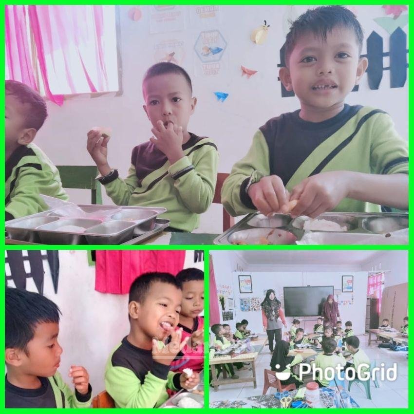 TK Mutiara Uneka Antusias Program MBG, Udang Menu Kesukaan Siswa