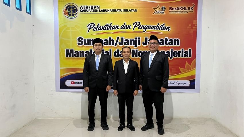Kakan ATR/BPN Labusel Dorong Pejabat Dilantik Jalankan Amanah dan Disiplin.