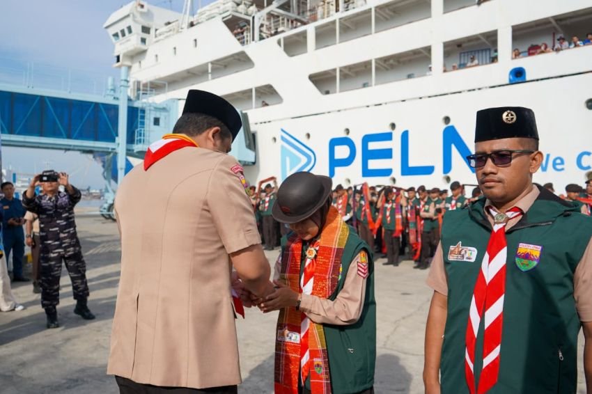 Gubsu Lepas Kontingen Pramuka Menuju Jambore Nasional XII 2026