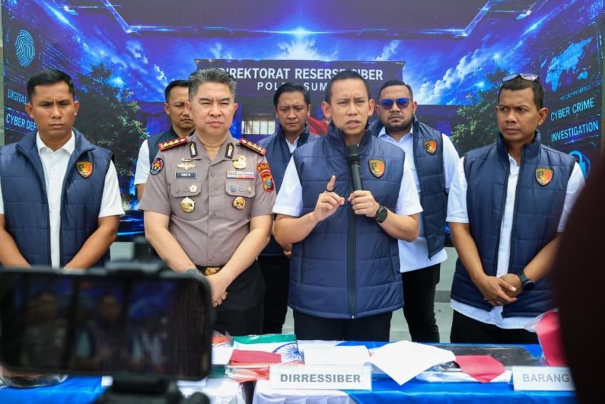 Komplotan Scamming Libatkan Warga Pakistan dan India Raup Rp 6,7 M, Lima Orang Diamankan Hanya Satu Tersangka, Ada Apa Dengan Dit Siber Poldasu