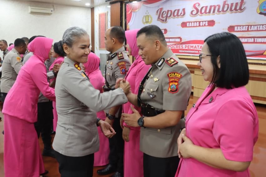 Sertijab di Polres P.Siantar, AKP Simon Elika Simatupang Kasat Lantas