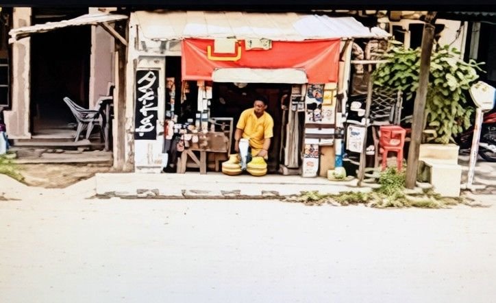 Aksi Nekat OTK Curi Tabung Gas Elpiji di Kedai Pak Dio di Depan Polres Batu Bara Dengan Modus Beli Rokok