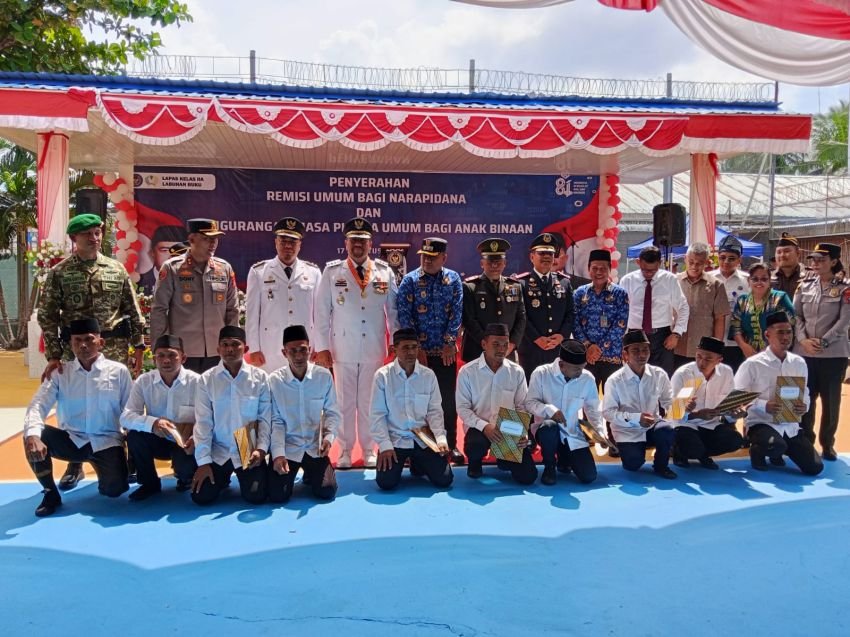 Kapolres Batu Bara Hadiri Penyerahan Remisi HUT ke-81 RI di Lapas Labuhan Ruku