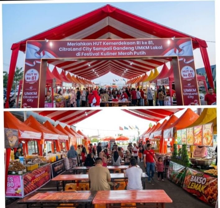 CitraLand Sampali Gandeng UMKM Lokal di Festival Kuliner Merah Putih