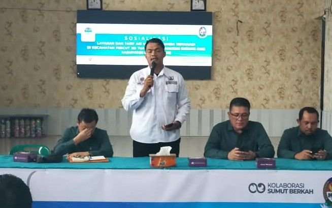 Perumda Tirtanadi Sosialisasi Tarif Air di Percut Sei Tuan dan Batang Kuis