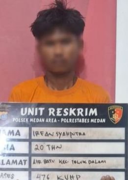 Polsek Medan Area Ungkap Pencurian Barang Ekspedisi : Pelakunya Penjaga Malam