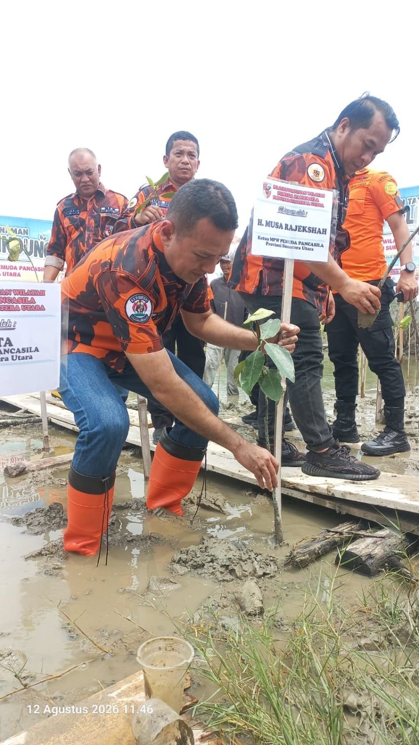Penanaman Tanaman Pohon Pelindung MPW PP Sumatera Utara, Ijeck Ajak Jaga Lingkungan dan Perkuat Kader dengan Pelatihan SAR