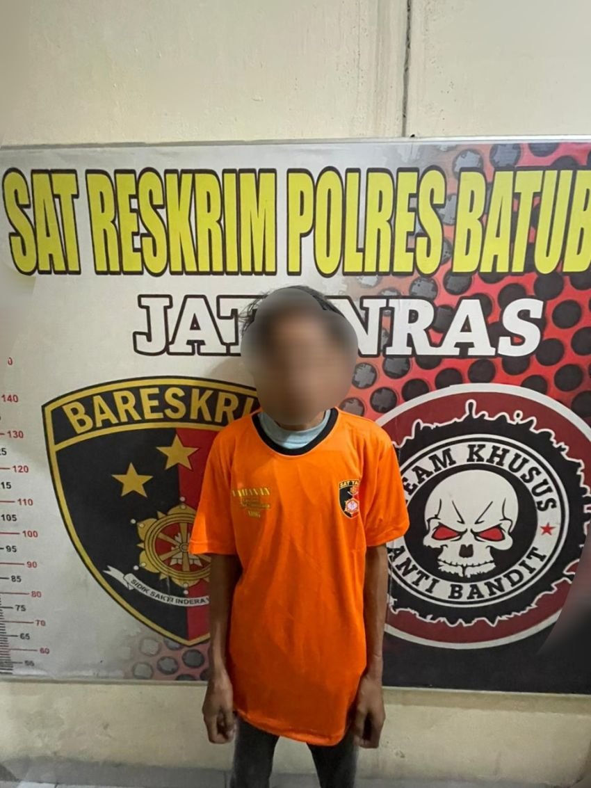 Tersangka Pelaku Pembongkaran Rumah di Kwala Sikasim Sei Balai Diamankan Polres Batu Bara