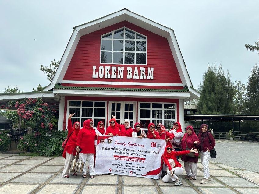 Meriahkan HUT Kemerdekaan RI ke 81, IKWI Sumut Gelar FG ke Wisata Alam Loken Barn Karo