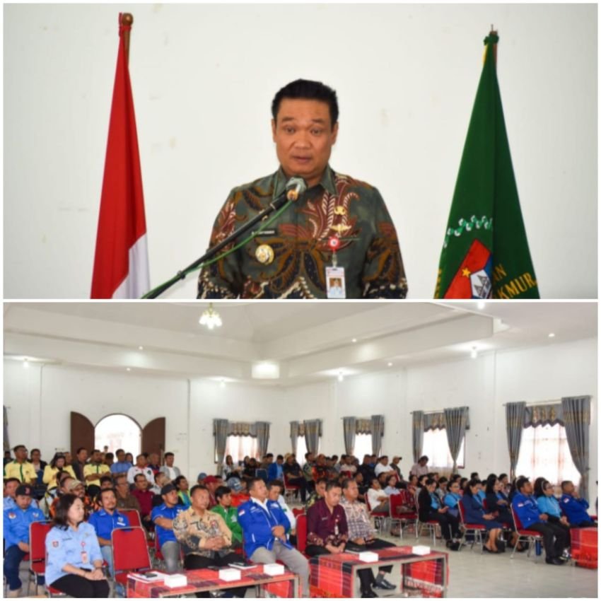 Sosialisasi Sinergitas Ormas dan Pemerintah, Bupati Humbahas Dorong Peranan Ormas Dukung Pembangunan Daerah