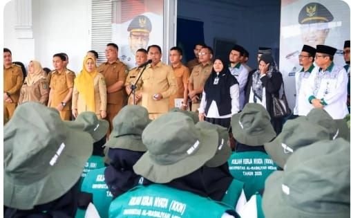 Pesan Bupati Sergai kepada 300 Mahasiswa KKN Univa Medan, Jadilah Agen Perubahan di Desa&nbsp;&nbsp;