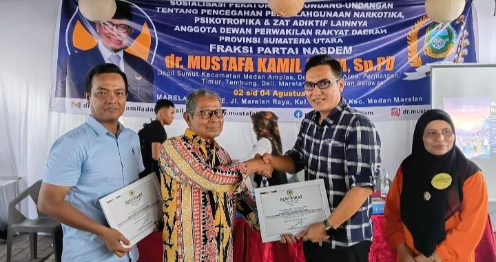 dr Mustafa Kamil Adam Sp.PD Ajak Siswa Jauhi Narkoba, Tingkatkan Prestasi
