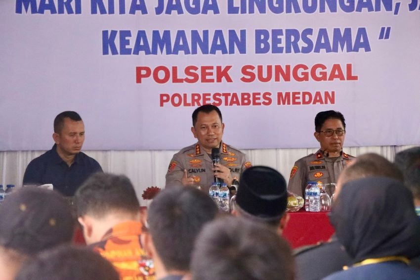 Kapolrestabes Medan Dengarkan Curhat Masyarakat Sunggal