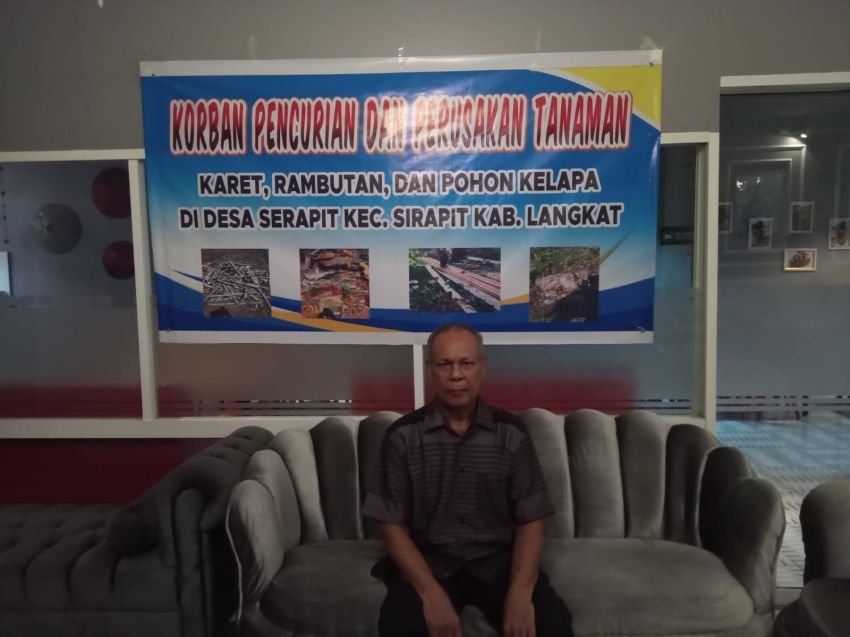 Darwin Besita Bangun Kembali Laporkan Tersangka LS ke Polres Langkat