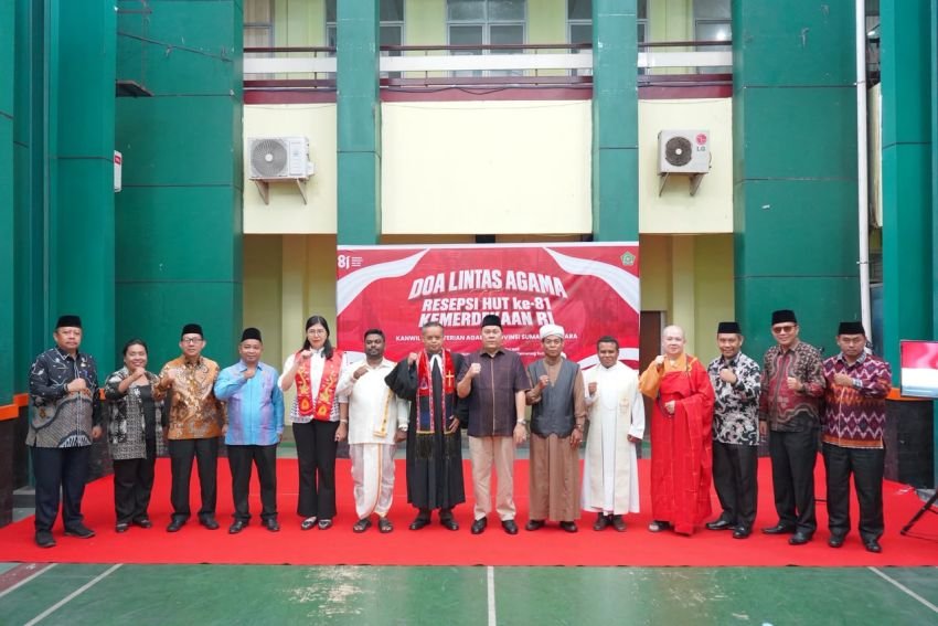 Kanwil Kemenag Sumut Gelar Doa Lintas Agama, Teguhkan Semangat Persatuan dan Kepedulian