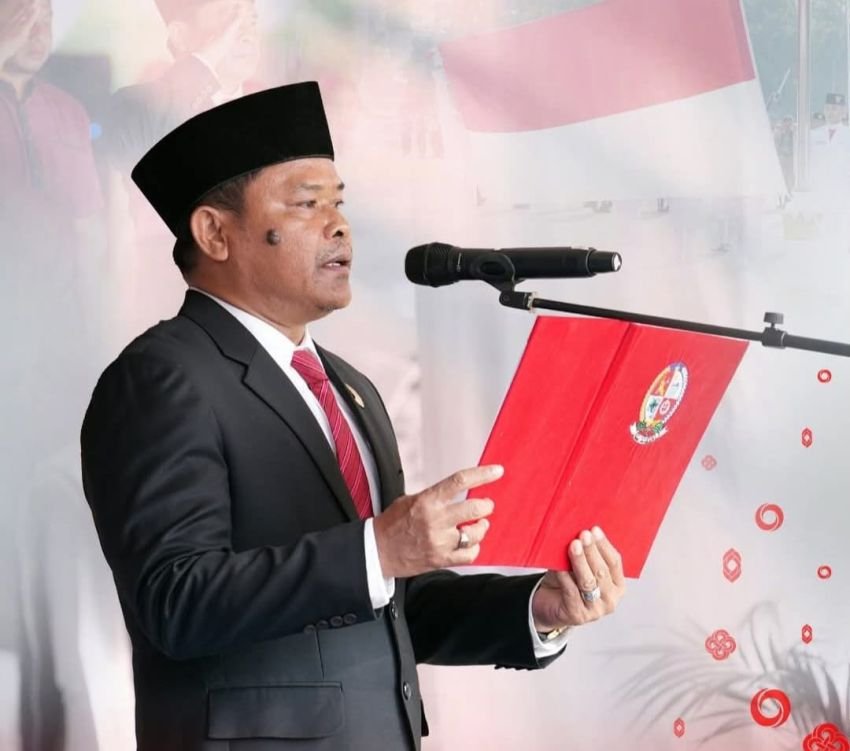 Agustiawan Saragih Mengikuti Upacara HUT RI Ke 81 Tahun Tingkat Kabupaten Deli Serdang  Lubuk Pakam :MPOL:  Wakil Ketua (Waket) DPRD Kabupaten Deli Se