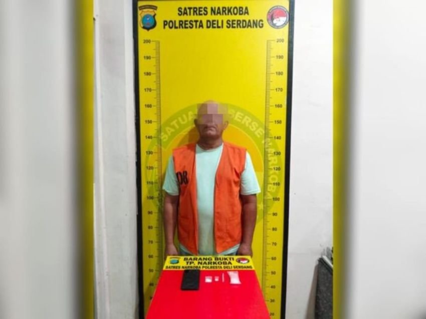 Polresta Deli Serdang Ringkus Pria 56 Tahun Diduga Pengedar Sabu