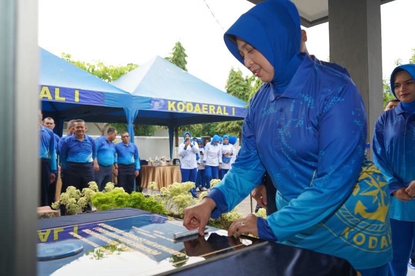 Kodaeral I Hadirkan Semangat Kebersamaan, Peresmian Kantor Gabungan Jalasenastri Berlanjut ke Kolam Ketahanan Pangan