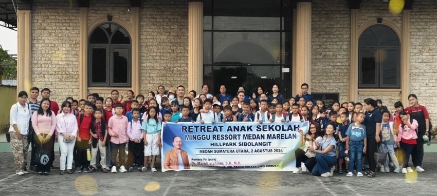 Wujudkan Generasi Muda Gereja Berkarakter Berlandaskan Iman, Maruli Siahaan Berangkatkan Wisata Rohani Anak Sekolah Minggu HKBP Resort Marelan