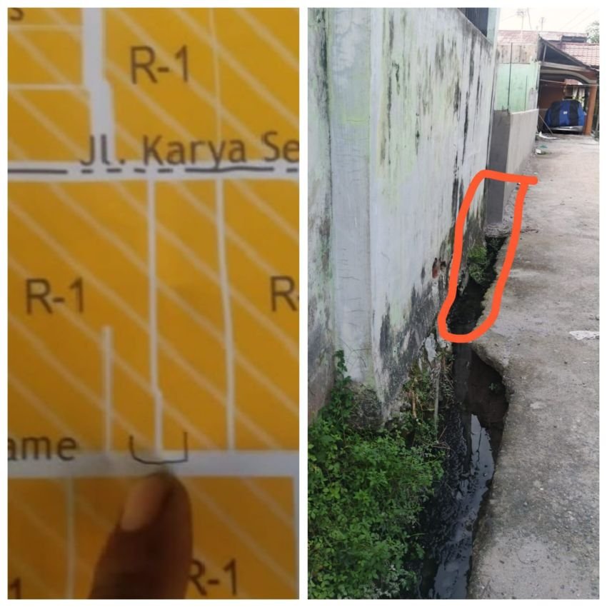 Parit Jalan Dibeton, Harga Mediasi Warga Rp.50 Juta