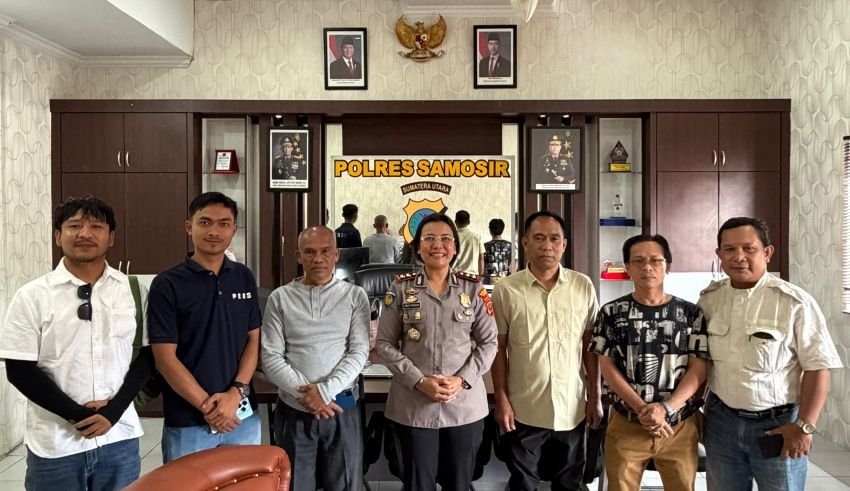 PWI Samosir Audiensi dengan Kapolres, Perkuat Sinergitas dan Kemitraan Pers