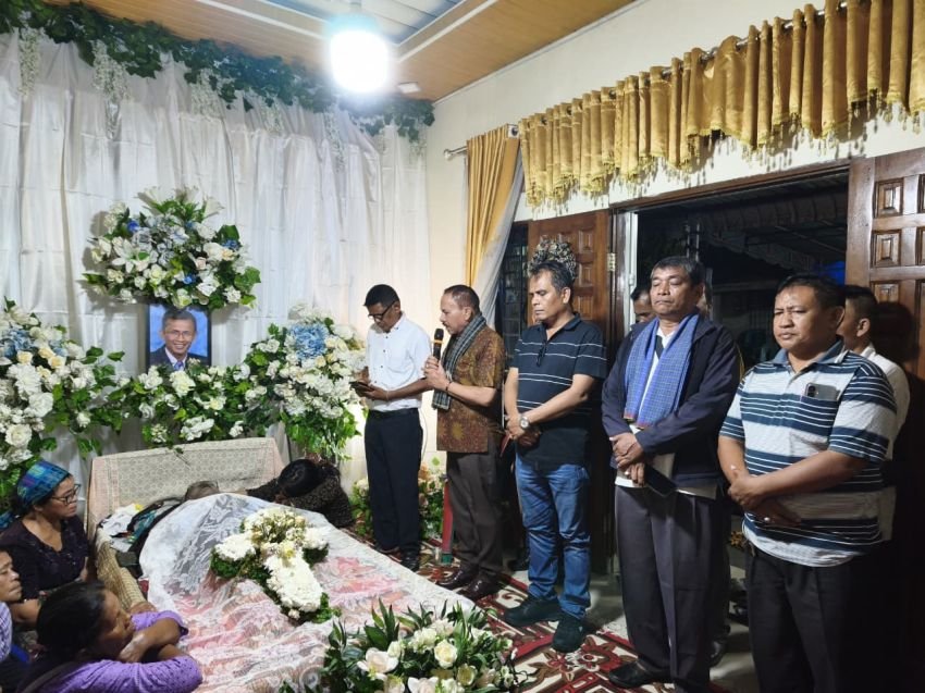 Pererat Tali Persaudaraan Pomparan Somba Debata, Maruli Siahaan Kunjungan Sosial Ke Rumah Duka Anggota PPSD Siahaan Sektor 1 Tamora